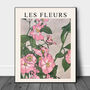 Vintage Pink 'Les Fleus' Print, thumbnail 1 of 3