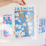 Jasmine Flower Risograph Print, thumbnail 1 of 4