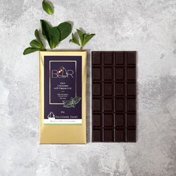 Five Chocolate Bars In Navy Christmas Gift Box, 4 of 12