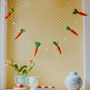 Pom Pom And Carrotty Garland, thumbnail 1 of 4