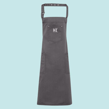 Personalised Chino Apron With Pocket, 4 of 5