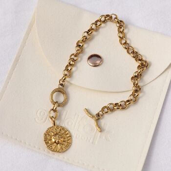 Vintage Gold Zodiac Coin Bracelet, 6 of 8