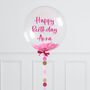 Personalised Pink Circle Bubble Balloon, thumbnail 1 of 3