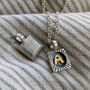 Handmade Silver And Gold Inital Charm Pendant Necklace, thumbnail 6 of 11