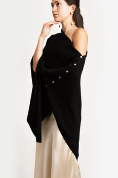 100% Pure Cashmere Poncho Wrap, 10 of 12