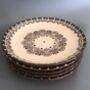 Stoneware Dinner Plates In Sand Natural Colour, D26cm, thumbnail 2 of 5