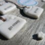 Set Of Three Porcelain 'Go Crazy' Tags, thumbnail 2 of 3