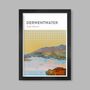 Derwentwater Abstract Lake District Poster, thumbnail 1 of 3