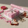 Cosmos Pink Flower Gift Wrap Set, thumbnail 2 of 11