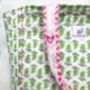 Handmade Neon Quilted Tote Bag, thumbnail 4 of 8