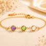 Personalise Create Your Own Family Birthstones Bracelet, thumbnail 7 of 11