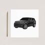 Range Rover – Luxury Suv Greeting Card Illustration, thumbnail 4 of 7