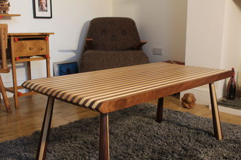 Large Humbug Coffee Table Handcrafted Ash And Walnut, 5 of 5