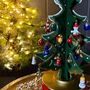 Revolving Tree Musical Box Christmas Decoration, thumbnail 2 of 3
