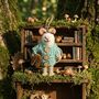 Handmade Felt Susie Mouse Hanging Decoration, thumbnail 1 of 2