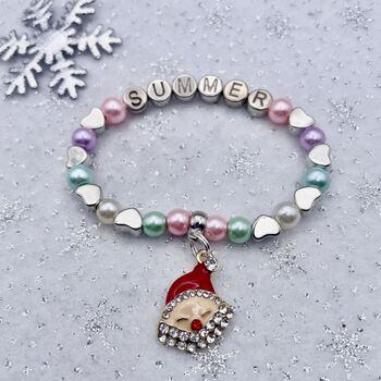 Personalised Christmas Xmas Charm Bracelet, 4 of 11