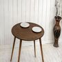 Ound Wooden Dining Room Table, Narrow Dine Table, thumbnail 3 of 12