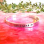 Personalised Name Bangle Bracelet Cuff, thumbnail 6 of 8