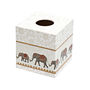 Wooden Elephant Tissue Box Cover, thumbnail 2 of 4
