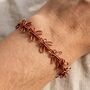 Handmade Copper Butterfly Link Bracelet, thumbnail 6 of 11