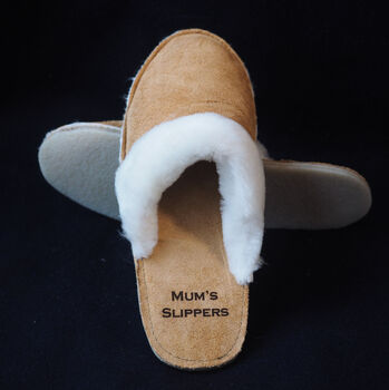 Personalised Handmade Sheepskin Slippers, 2 of 6