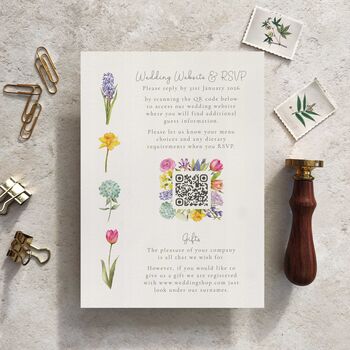 Spring Flowers Wedding Invitation Suite, 8 of 12