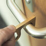 Solid Brass Touch Tool Bottle Opener Keyring, thumbnail 2 of 4
