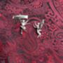 Boxing Hares Cufflinks, thumbnail 3 of 3
