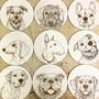 Bespoke Pet Portrait Clocks, thumbnail 10 of 10