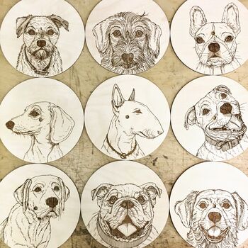 Bespoke Pet Portrait Clocks, 10 of 10
