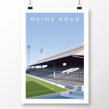 Manchester City Maine Road The Old Kippax Poster, 2 of 8