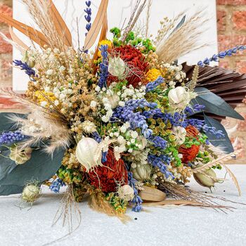 Preserved Lavender Banksia Eucalyptus Natural Bouquet, 3 of 12