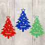 Personalised Tree With Stars Christmas Tree Decoration, thumbnail 1 of 3