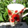 Jumbo Mug In Vibrant Red Poppy Design, thumbnail 5 of 12