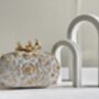 Ice Blue Roselyn Embroidered Clutch, thumbnail 1 of 5