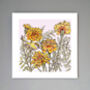 'Firecrest And Marigolds' Print, thumbnail 1 of 3