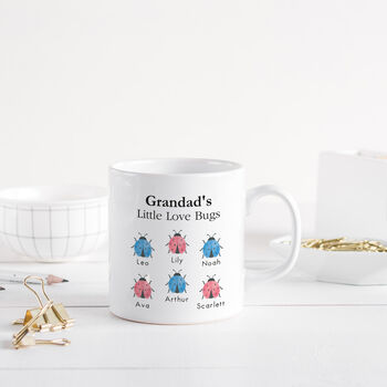 Personalised Dad Bugs Mug With Kids Names Gift, 3 of 5