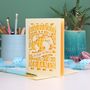 Personalised Papercut Best Teacher In The World Card, thumbnail 7 of 7