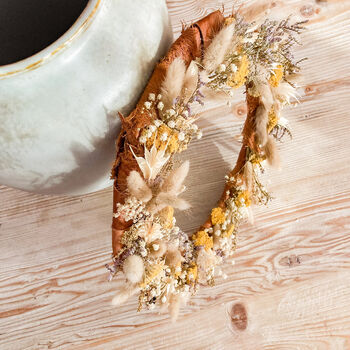 Dried Flower Wreath With Achillea, 3 of 6