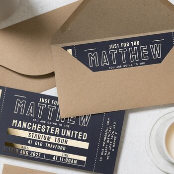 Personalised Manchester United Stadium Tour Voucher, 7 of 9