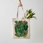 Botanical Plant Canvas Tote Bag, thumbnail 1 of 4