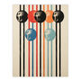 Abstract Orbs Simple Stripes Mid Century Wall Art Print, thumbnail 5 of 6