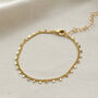 Gold Dotted Chain Bracelet, thumbnail 1 of 2