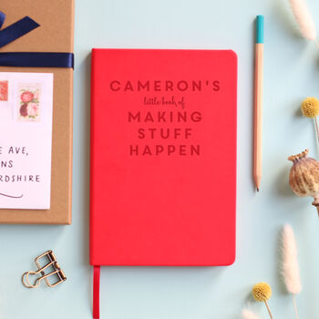 'Making Stuff Happen' Personalised Planning Notebook, 10 of 12