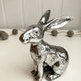 Silver Style Hare Ornament, thumbnail 3 of 3