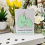 Personalised New Baby Girl Welcome World Keepsake Card, thumbnail 4 of 8