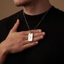 Engraved Tag Pendant Necklace For Men And Women, thumbnail 8 of 12