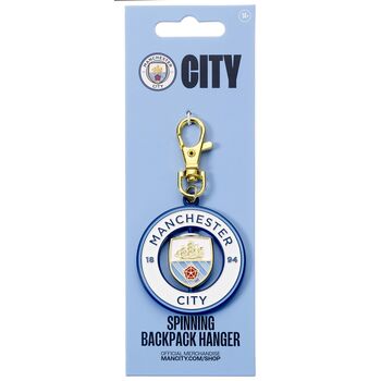 Manchester City Football Club Spinning Logo Backpack Hanger, 5 of 5