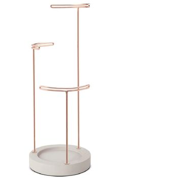 Marble And Silver Or Concrete Jewellery Stand, 4 of 8