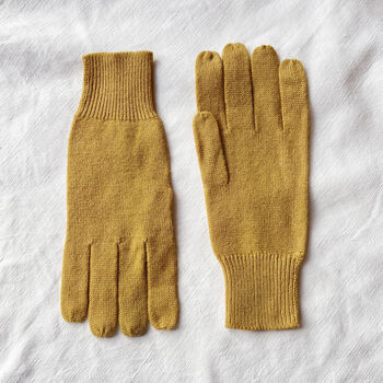 Fair Trade Luxury Soft Fine Knit Merino Mens Gloves, 4 of 12